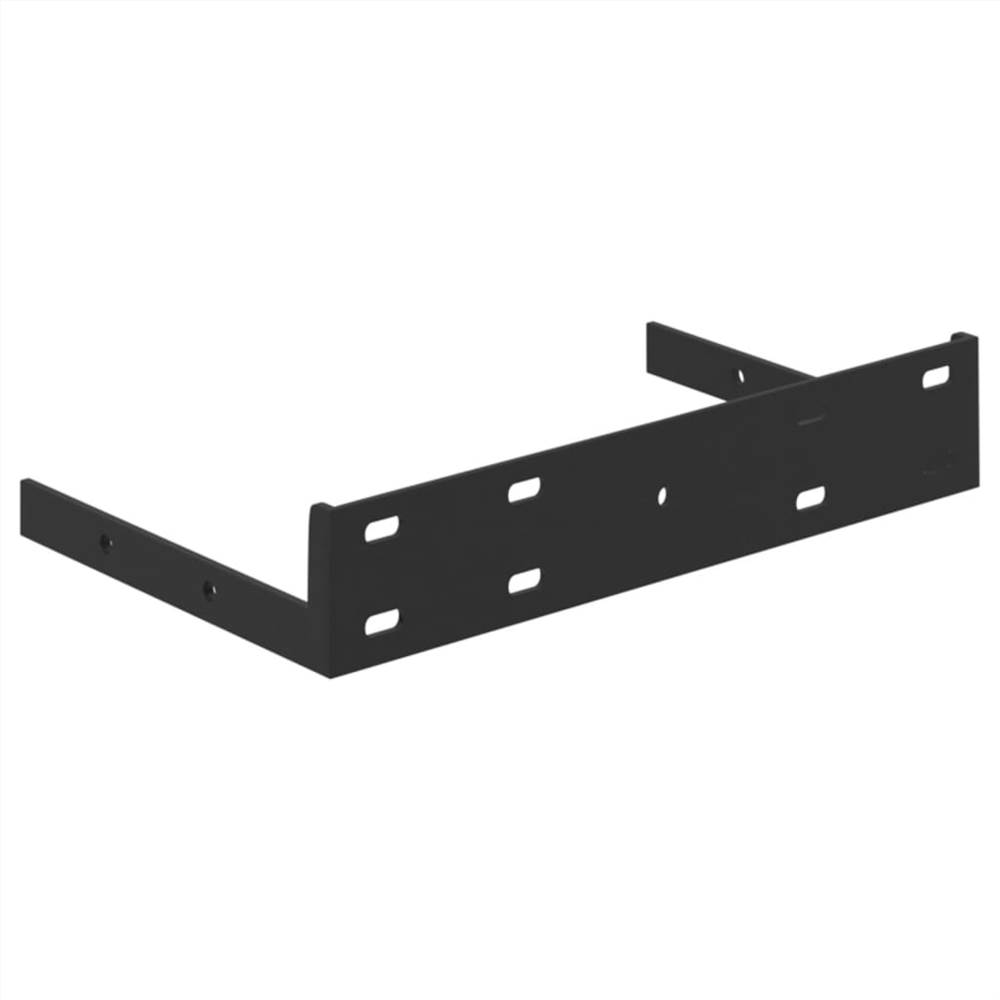 Floating Wall Shelves 2 pcs Oak and White 23x23.5x3.8 cm MDF