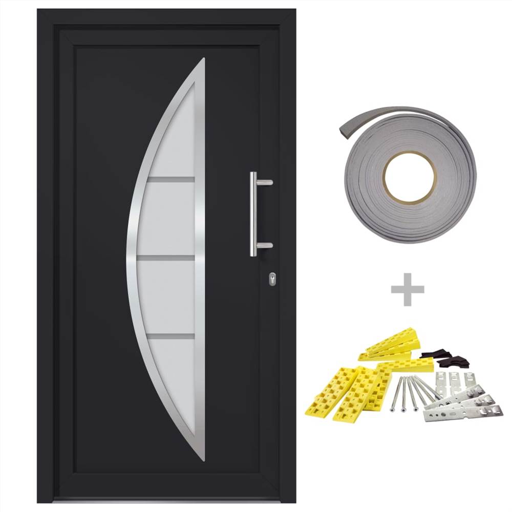 Front Door Anthracite 98x208 cm
