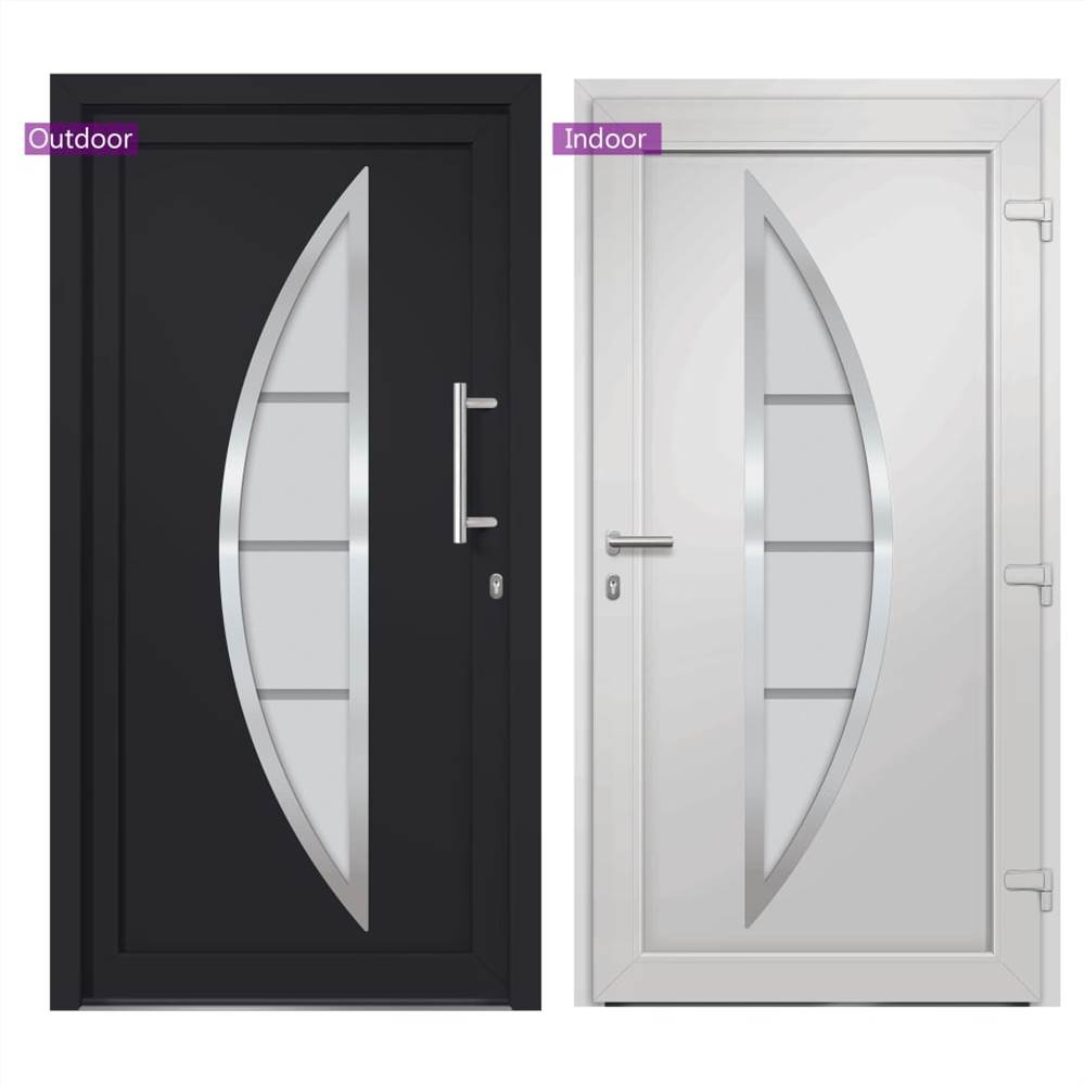 Front Door Anthracite 98x208 cm