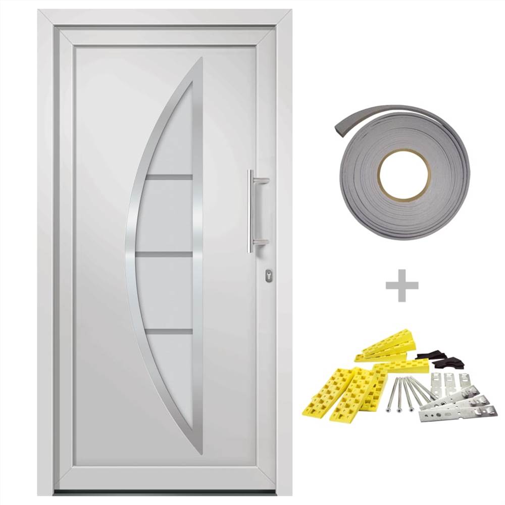 Front Door White 88x200 cm