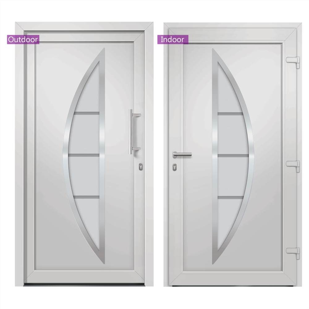 Front Door White 88x200 cm