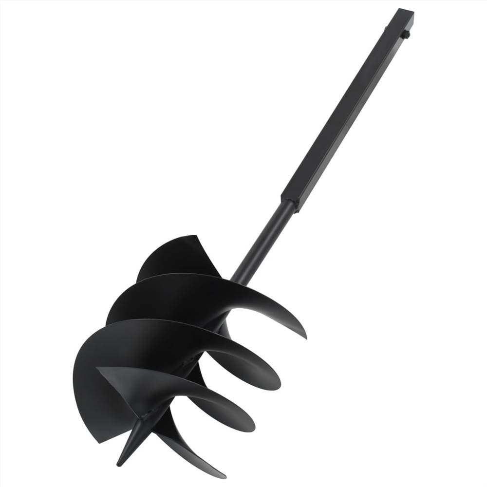 Ground Drill with Handle 250 mm with Extension Tube 12 m Steel
