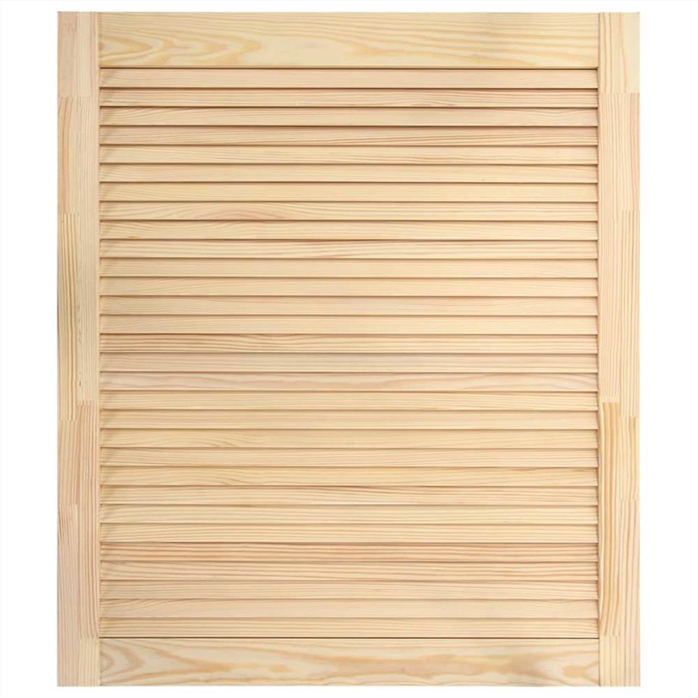 Louvred Door Solid Pine Wood 69x59.4cm