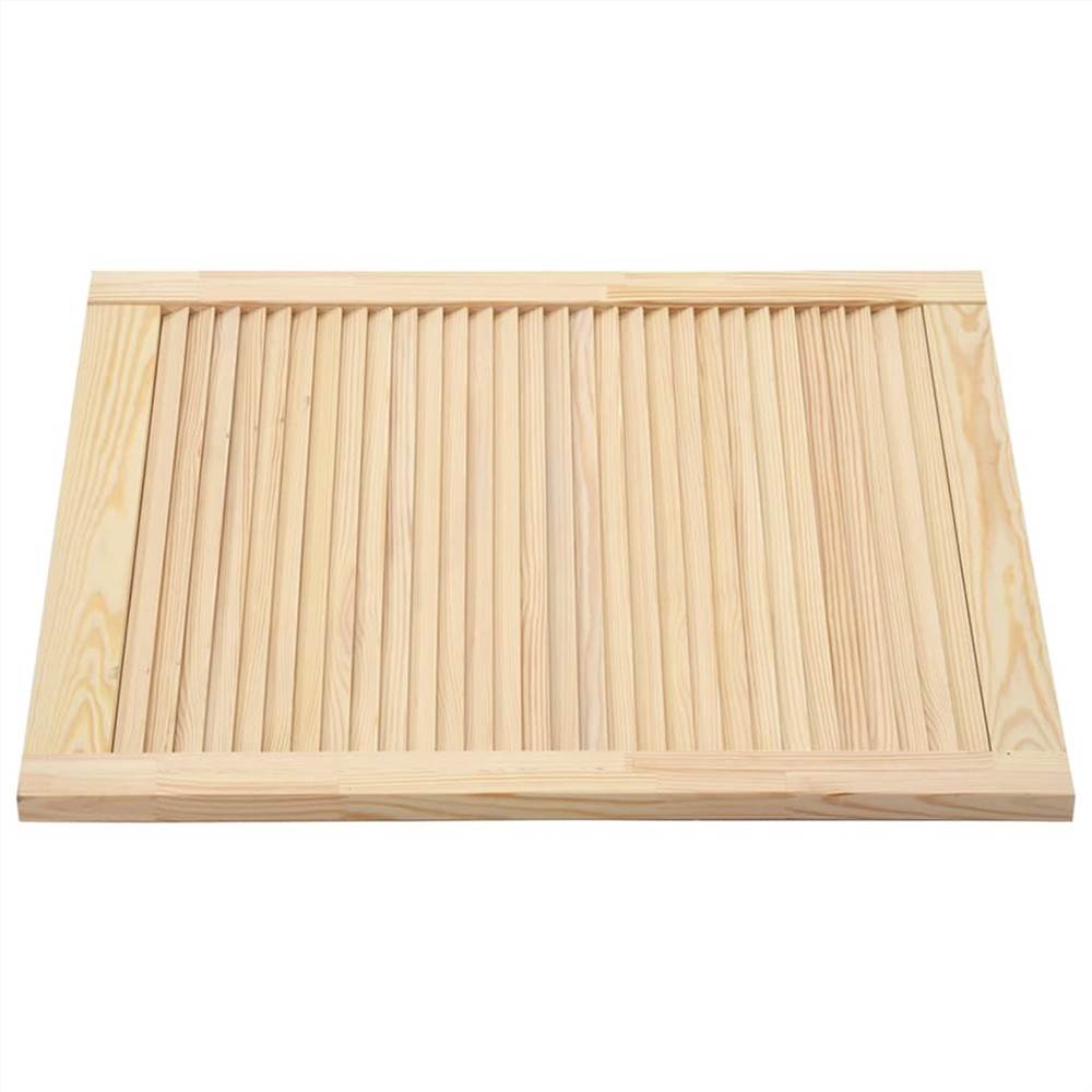 Louvred Door Solid Pine Wood 69x59.4cm