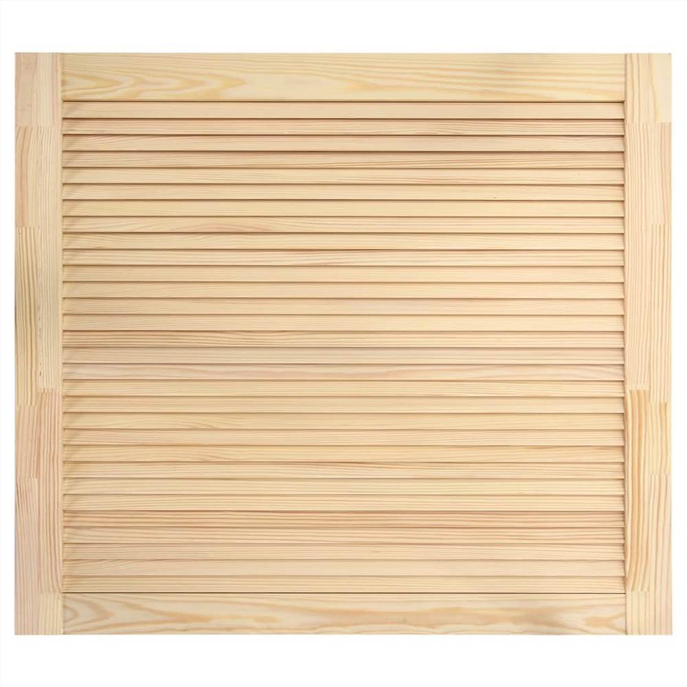 Louvred Doors 4 pcs Solid Pine Wood 39.5x49.4cm