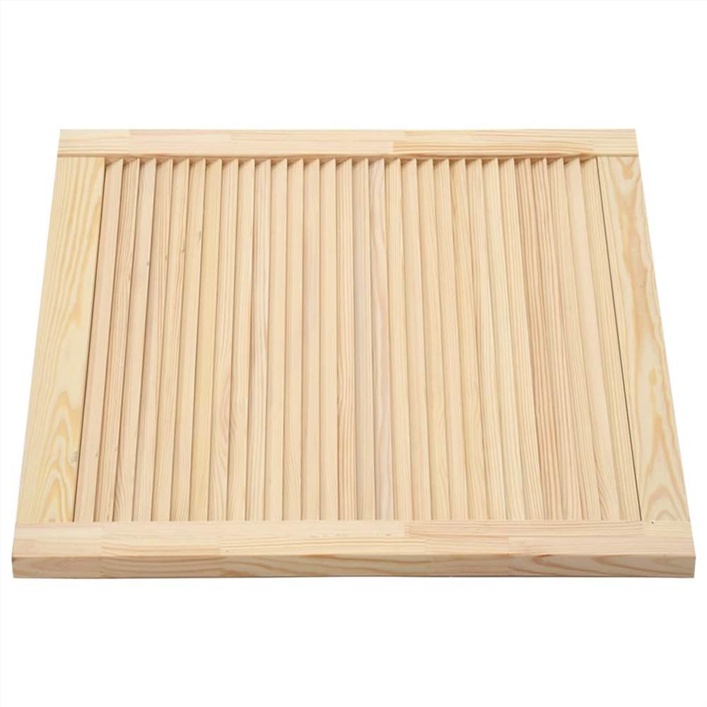 Louvred Doors 4 pcs Solid Pine Wood 39.5x49.4cm