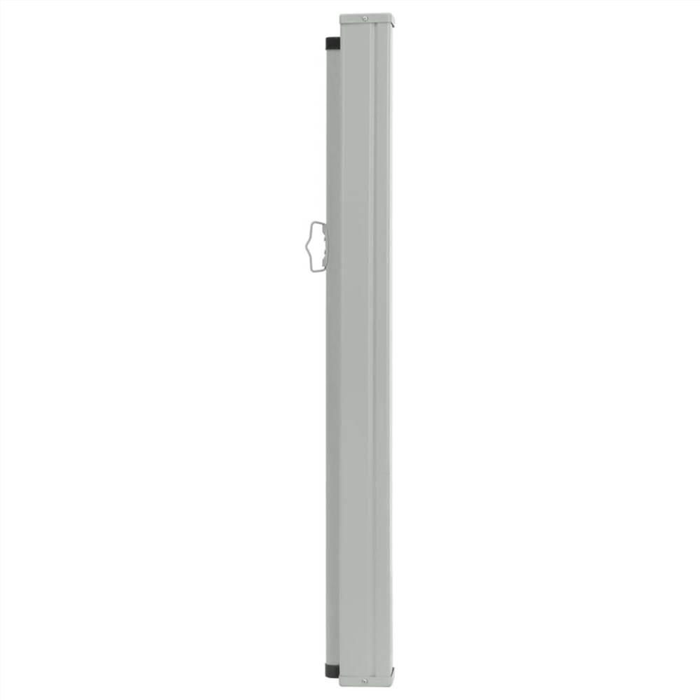 Patio Retractable Side Awning 170x500 cm Black