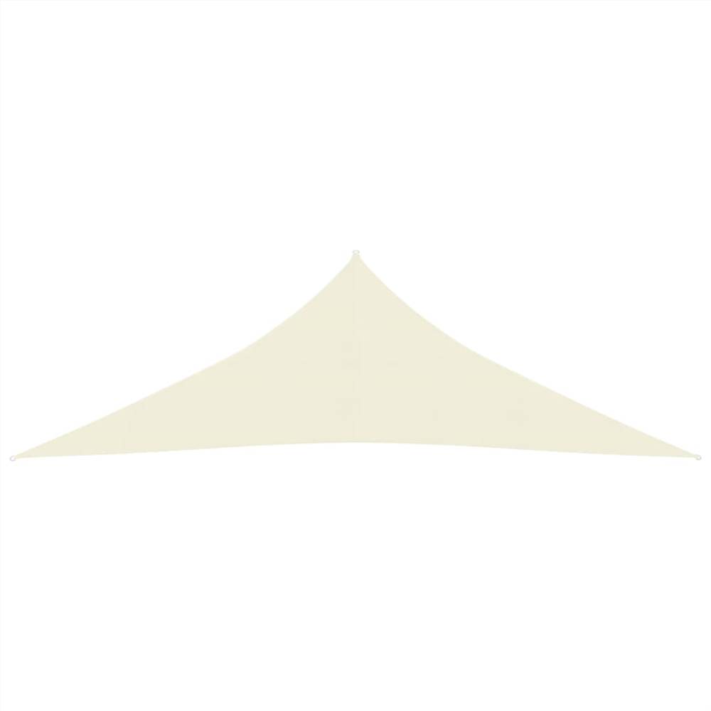 Sunshade Sail 160 g/m² Cream 3.5x3.5x4.9 m HDPE
