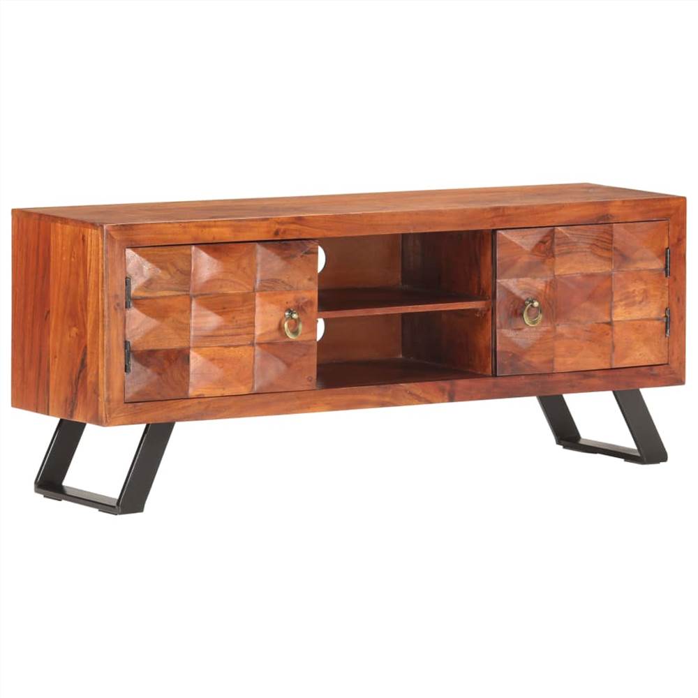 TV Cabinet 122x30x49 cm Solid Acacia Wood