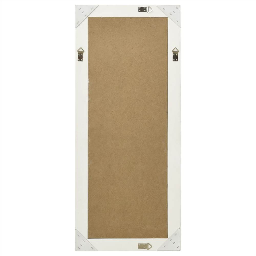 Wall Mirror Baroque Style 50x120 cm White