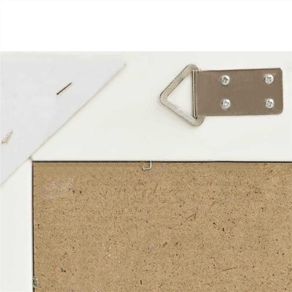Wall Mirror Baroque Style 50x120 cm White