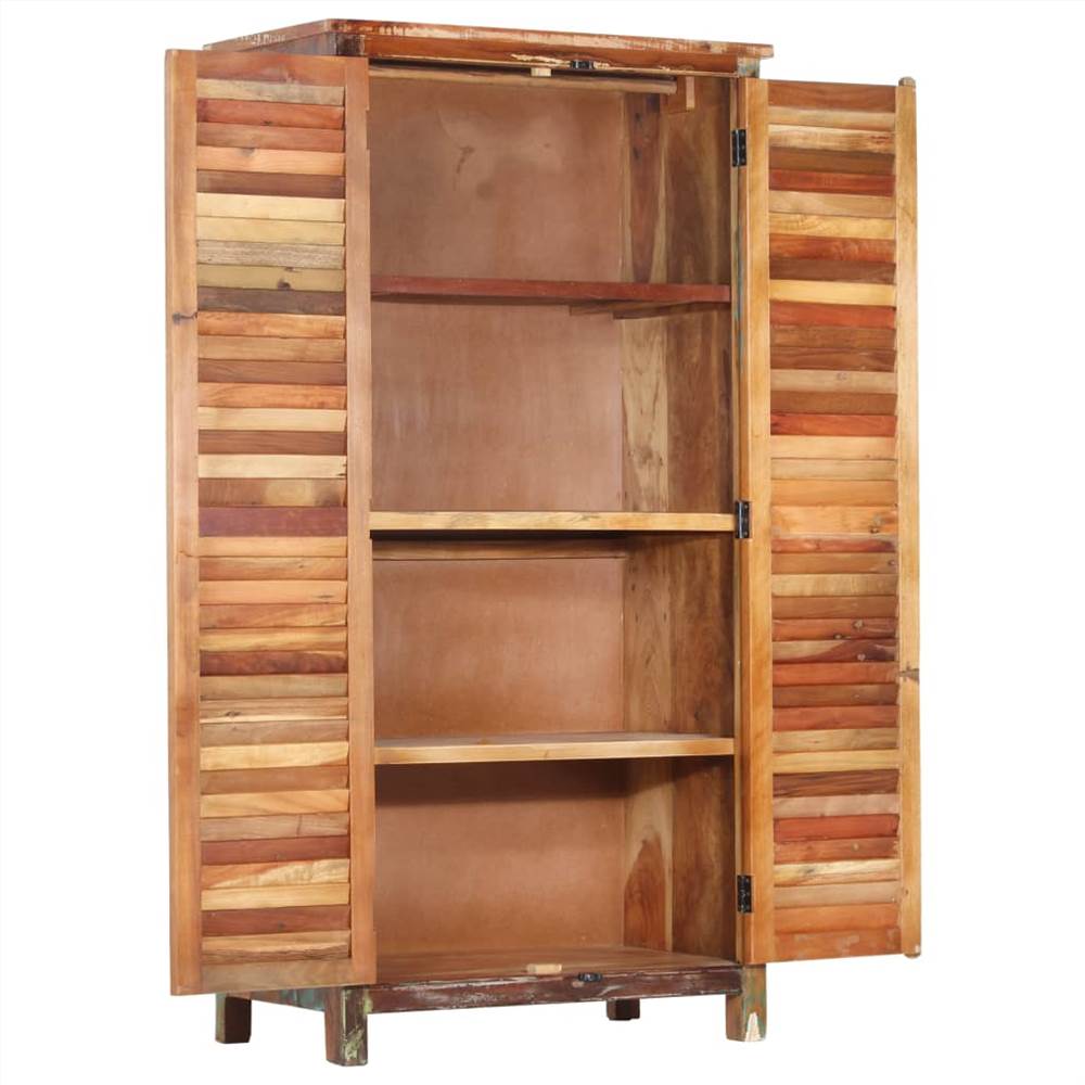 Wardrobe 90x50x180 cm Solid Reclaimed Wood
