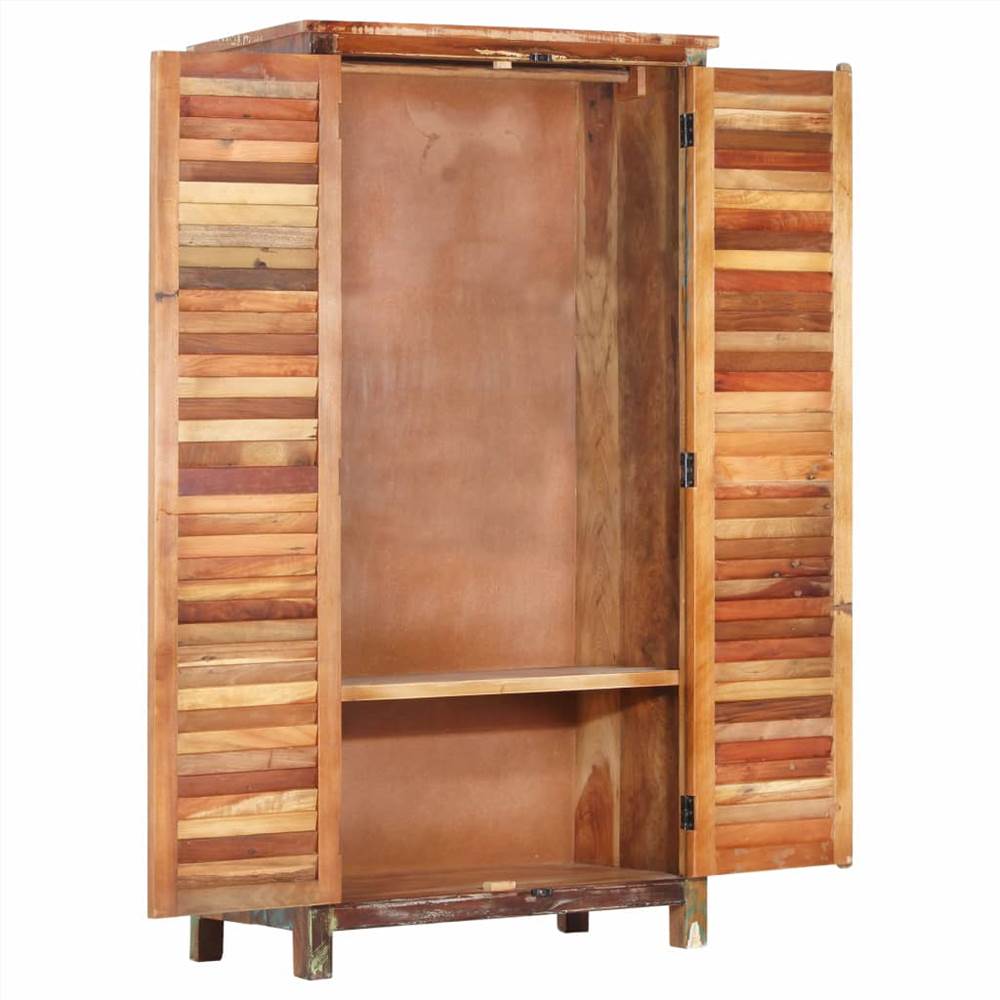 Wardrobe 90x50x180 cm Solid Reclaimed Wood