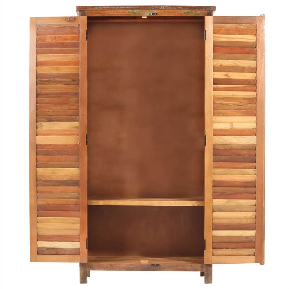 Wardrobe 90x50x180 cm Solid Reclaimed Wood