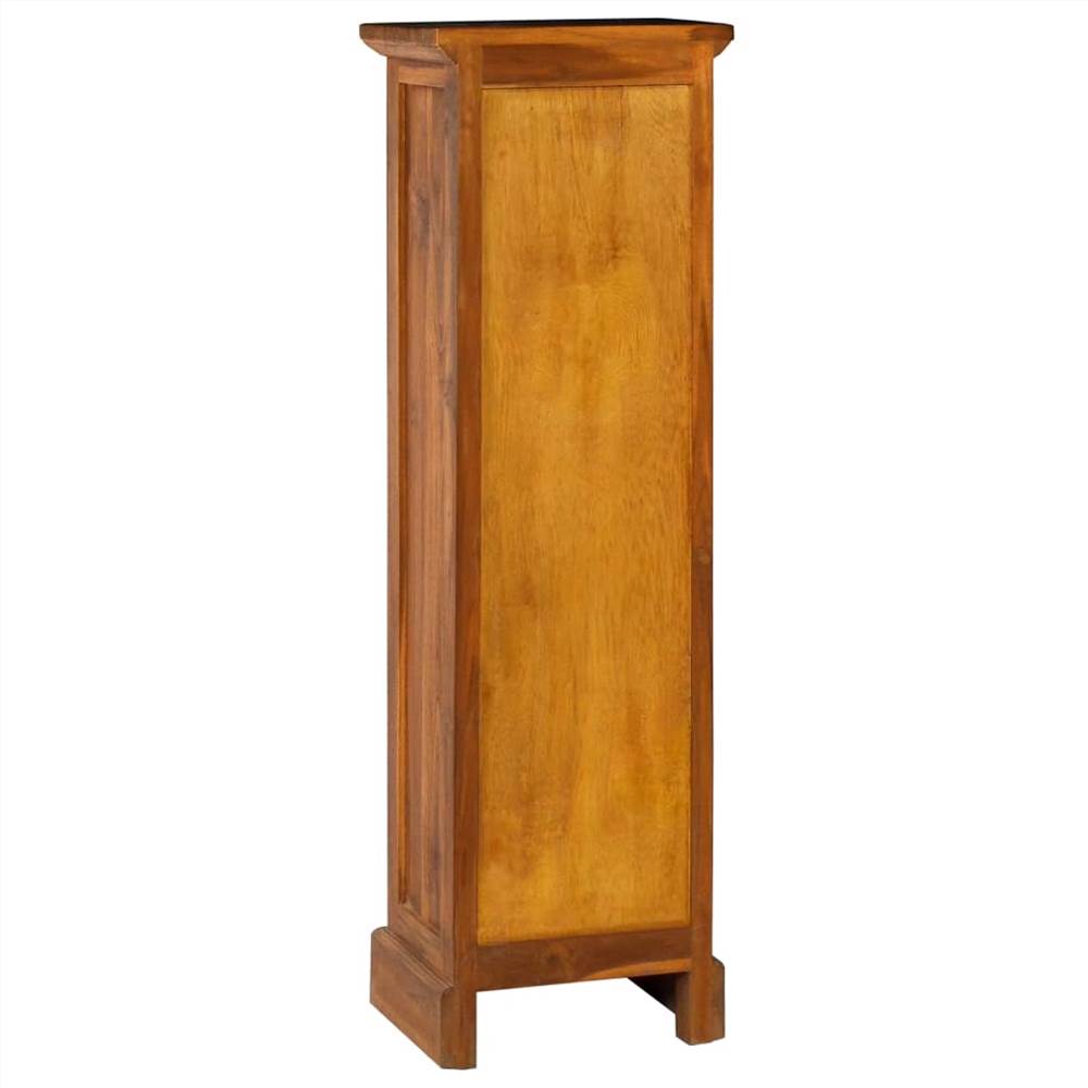 10-Drawer Cabinet 35x30x120 cm Solid Teak Wood