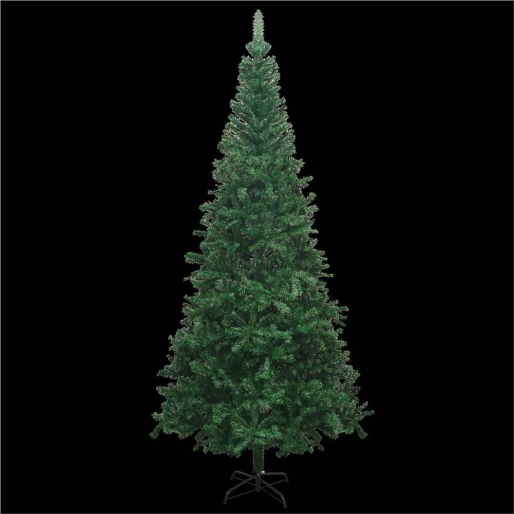 Artificial Christmas Tree with LEDs L 240 cm Green