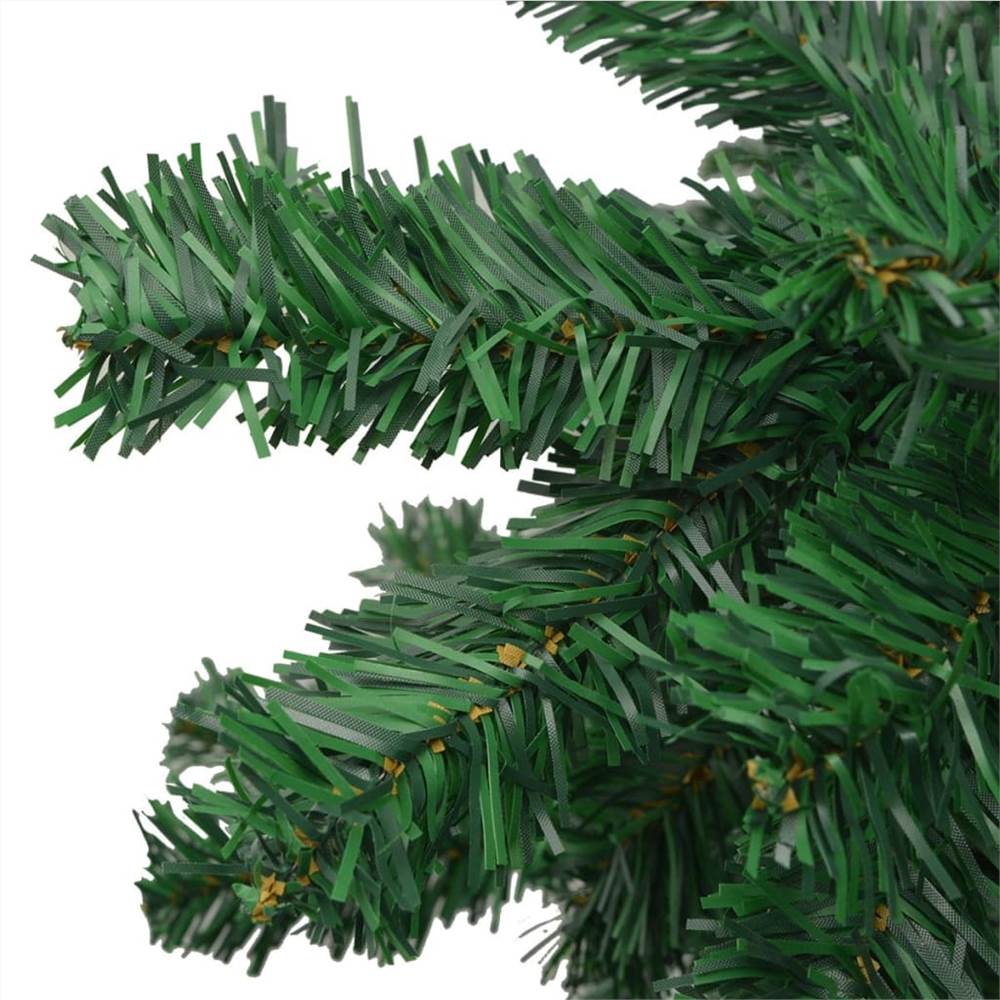 Artificial Christmas Tree with LEDs L 240 cm Green