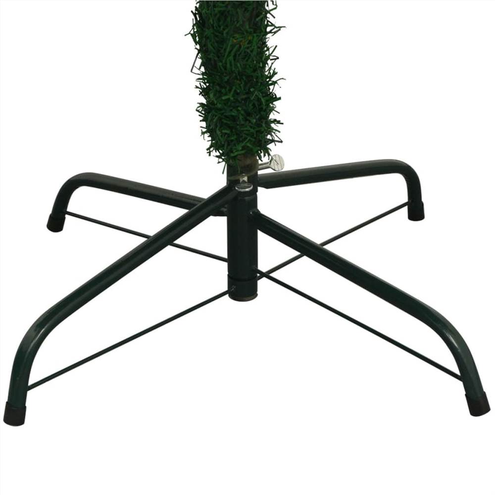 Artificial Christmas Tree with LEDs L 240 cm Green