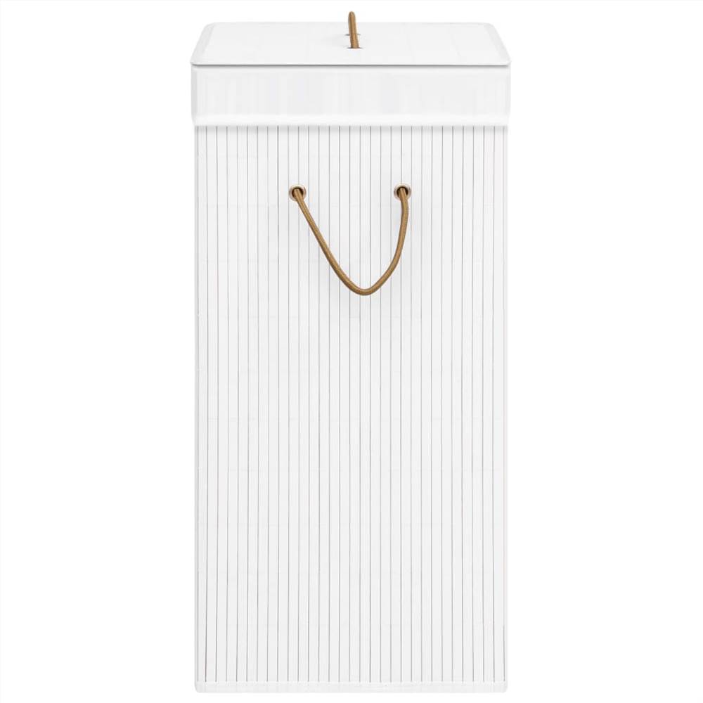 Bamboo Laundry Basket White