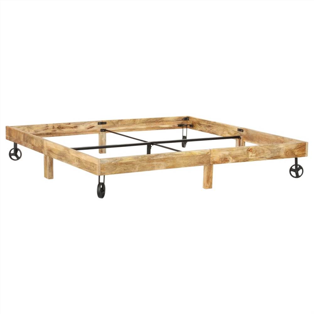 Bed Frame Solid Mango Wood 180x200 cm