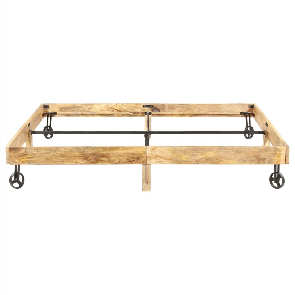 Bed Frame Solid Mango Wood 180x200 cm