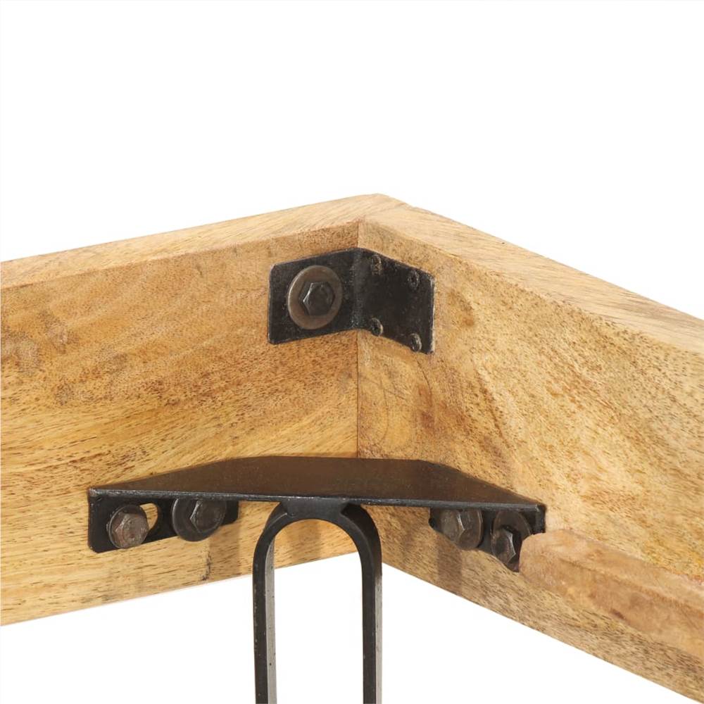 Bed Frame Solid Mango Wood 180x200 cm