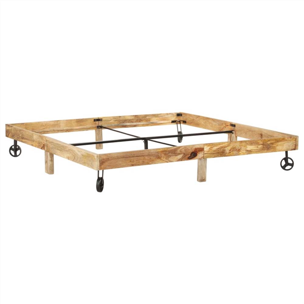 Bed Frame Solid Mango Wood 180x200 cm