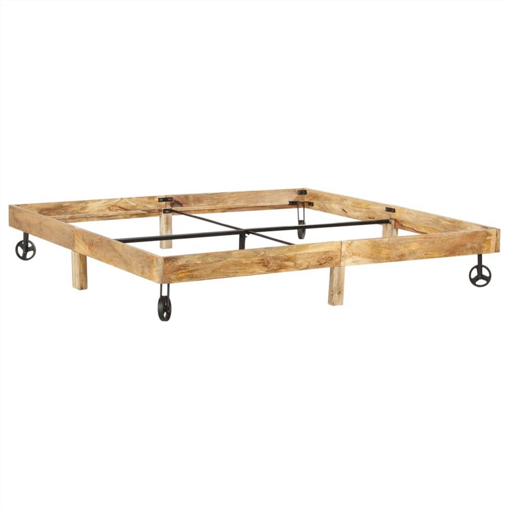 Bed Frame Solid Mango Wood 180x200 cm