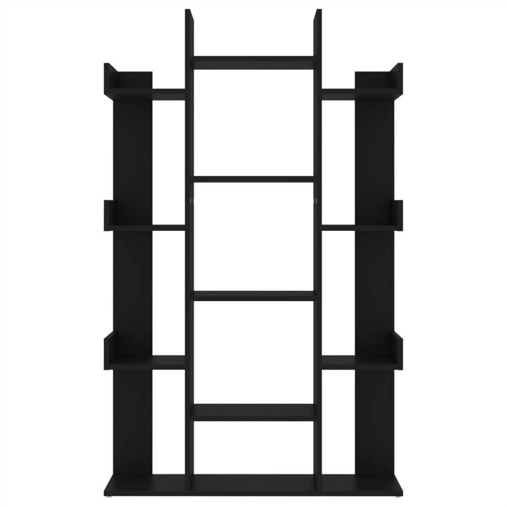 Book Cabinet Black 86x25.5x140 cm Chipboard