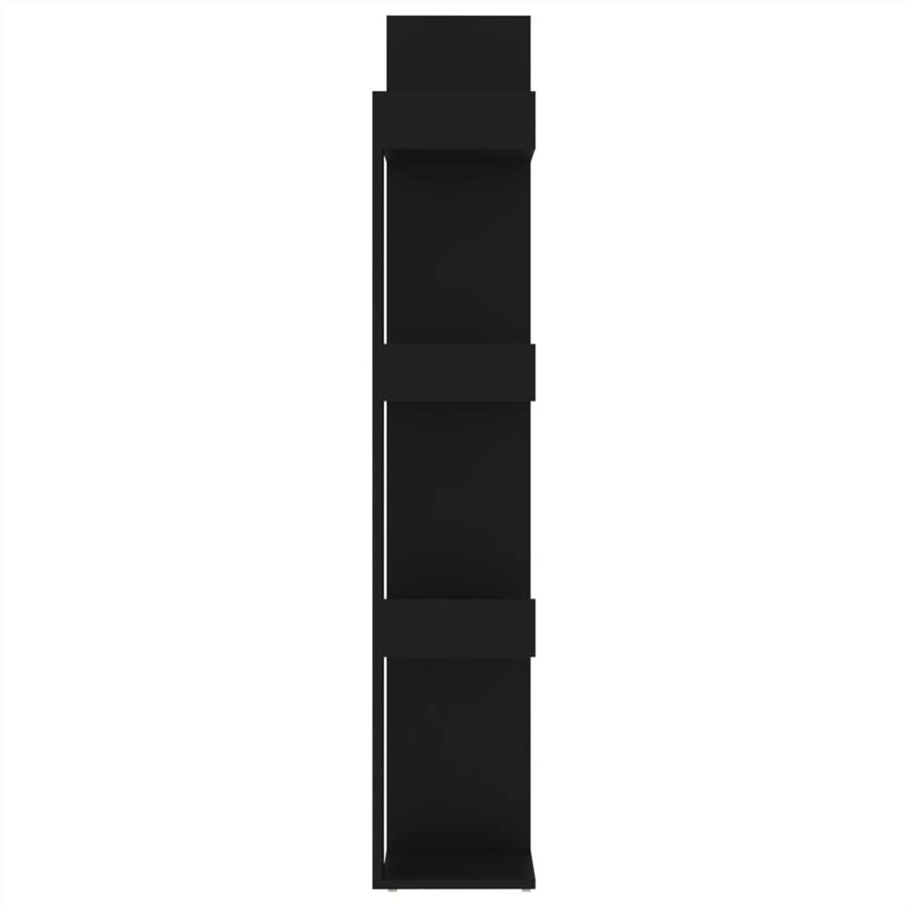 Book Cabinet Black 86x25.5x140 cm Chipboard