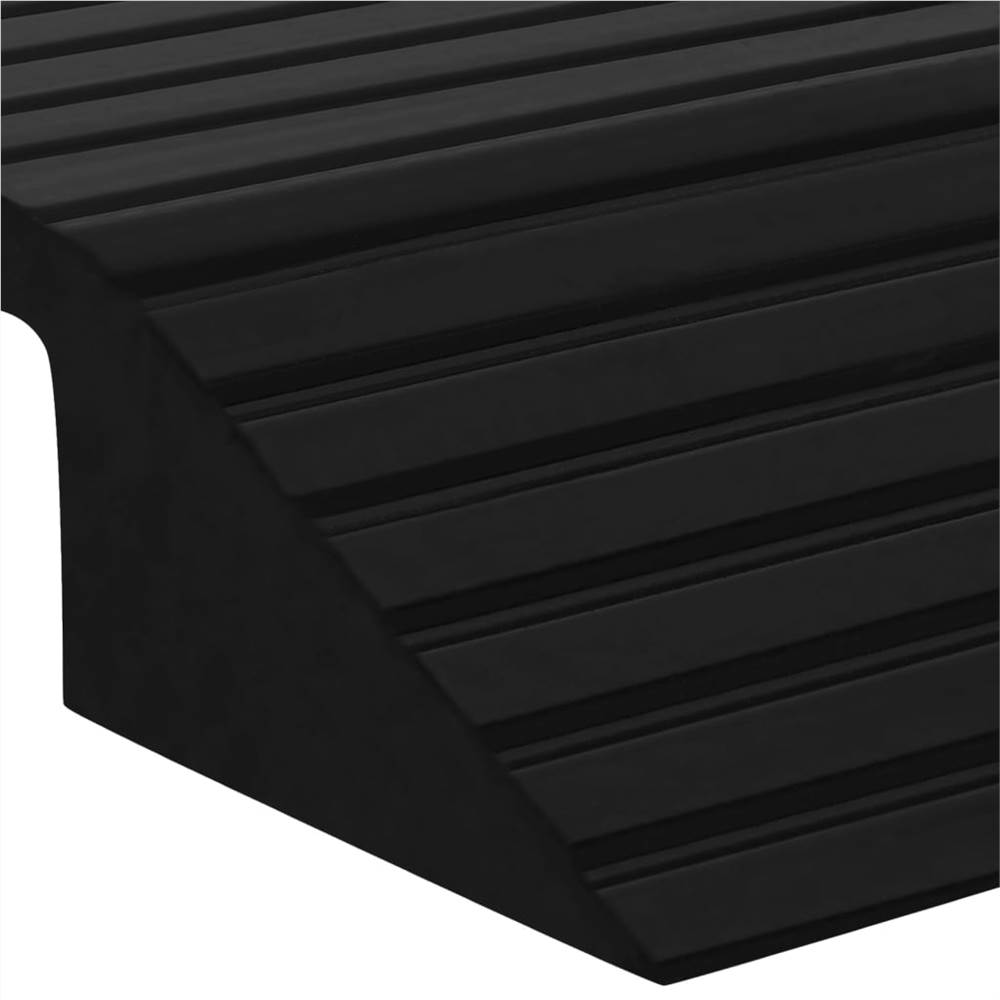 Bridge Threshold Ramps 3 pcs 49x39x7.5 cm Rubber
