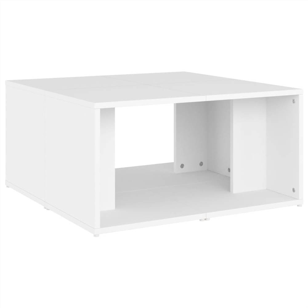 Coffee Tables 4 pcs White 33x33x33 cm Chipboard