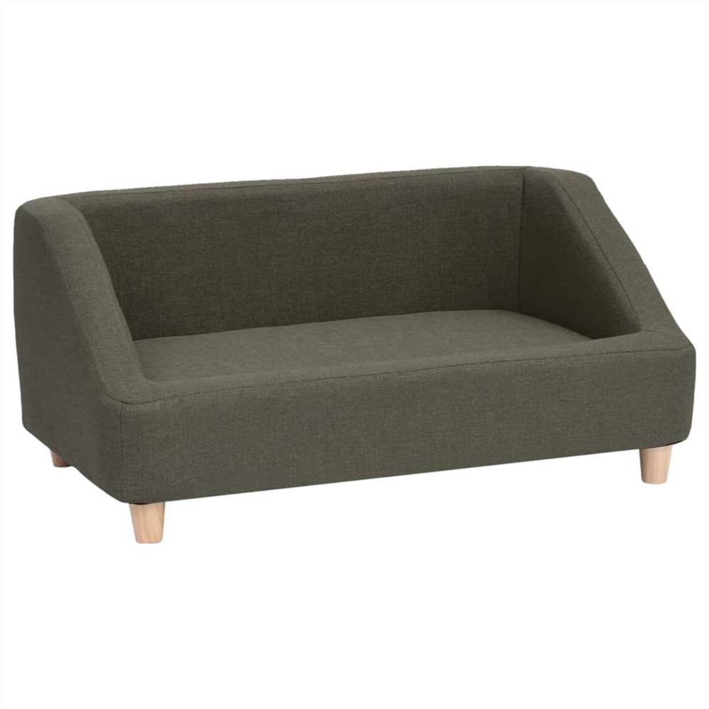 Dog Sofa Dark Grey 85x50x39 cm Linen