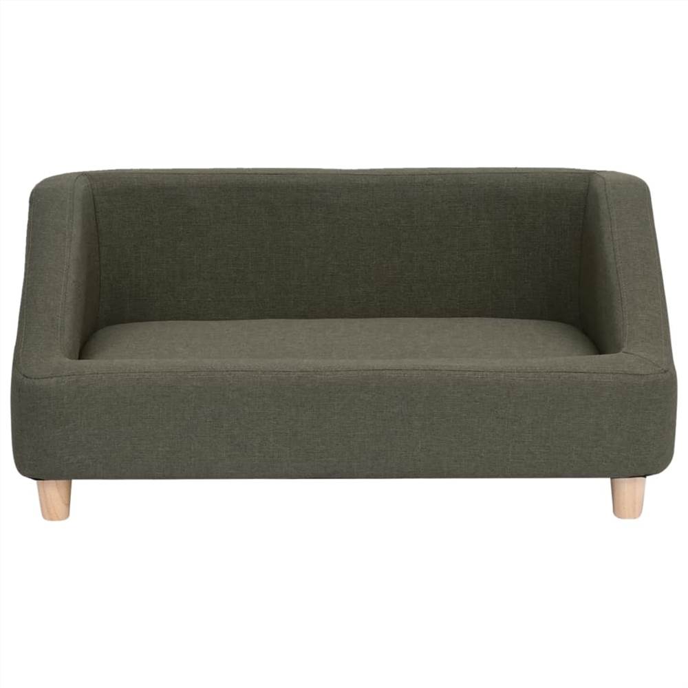 Dog Sofa Dark Grey 85x50x39 cm Linen