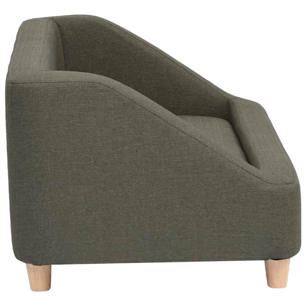 Dog Sofa Dark Grey 85x50x39 cm Linen