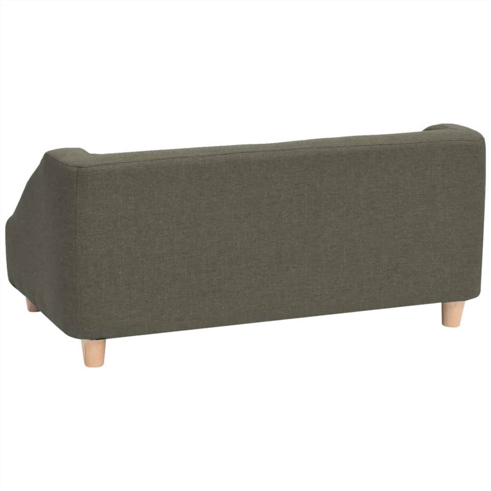 Dog Sofa Dark Grey 85x50x39 cm Linen