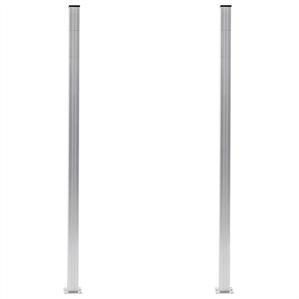 Fence Posts 2 pcs Aluminium 185 cm