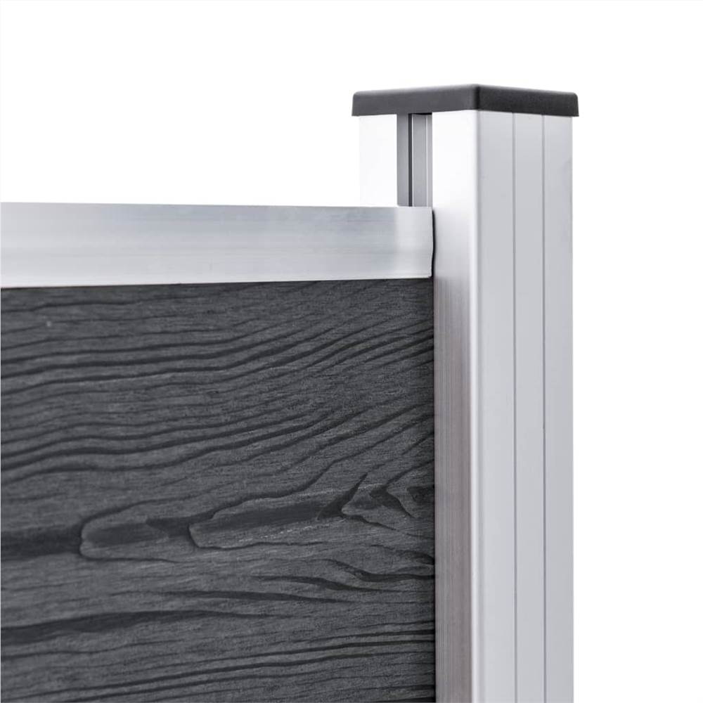 Fence Posts 2 pcs Aluminium 185 cm
