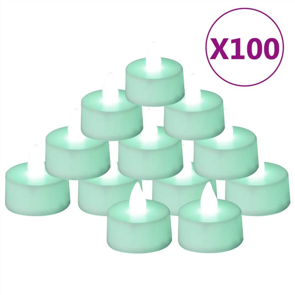 Flameless Electric Tea Lights LED Candles 100 pcs Colourful