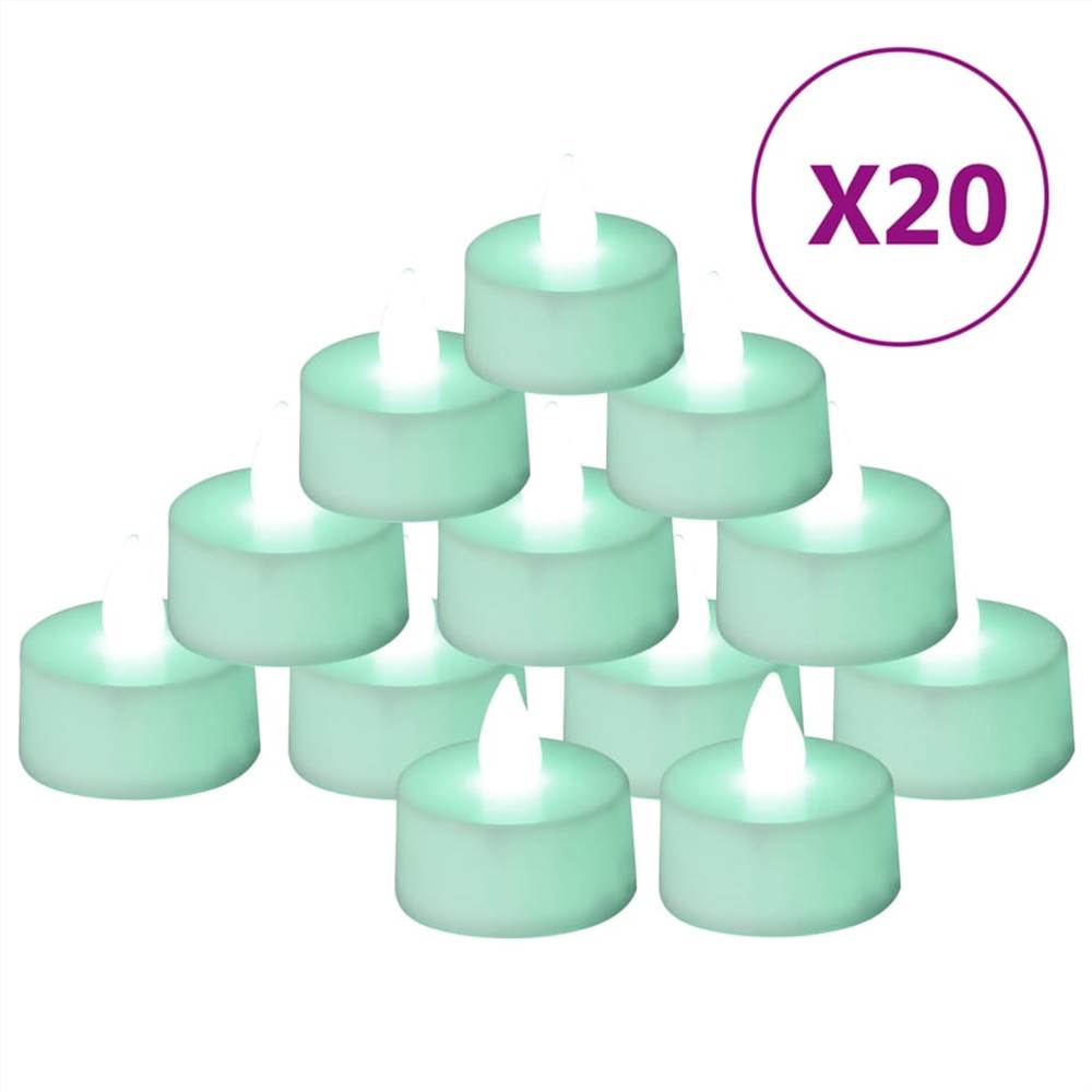 Flameless Electric Tea Lights LED Candles 20 pcs Colourful