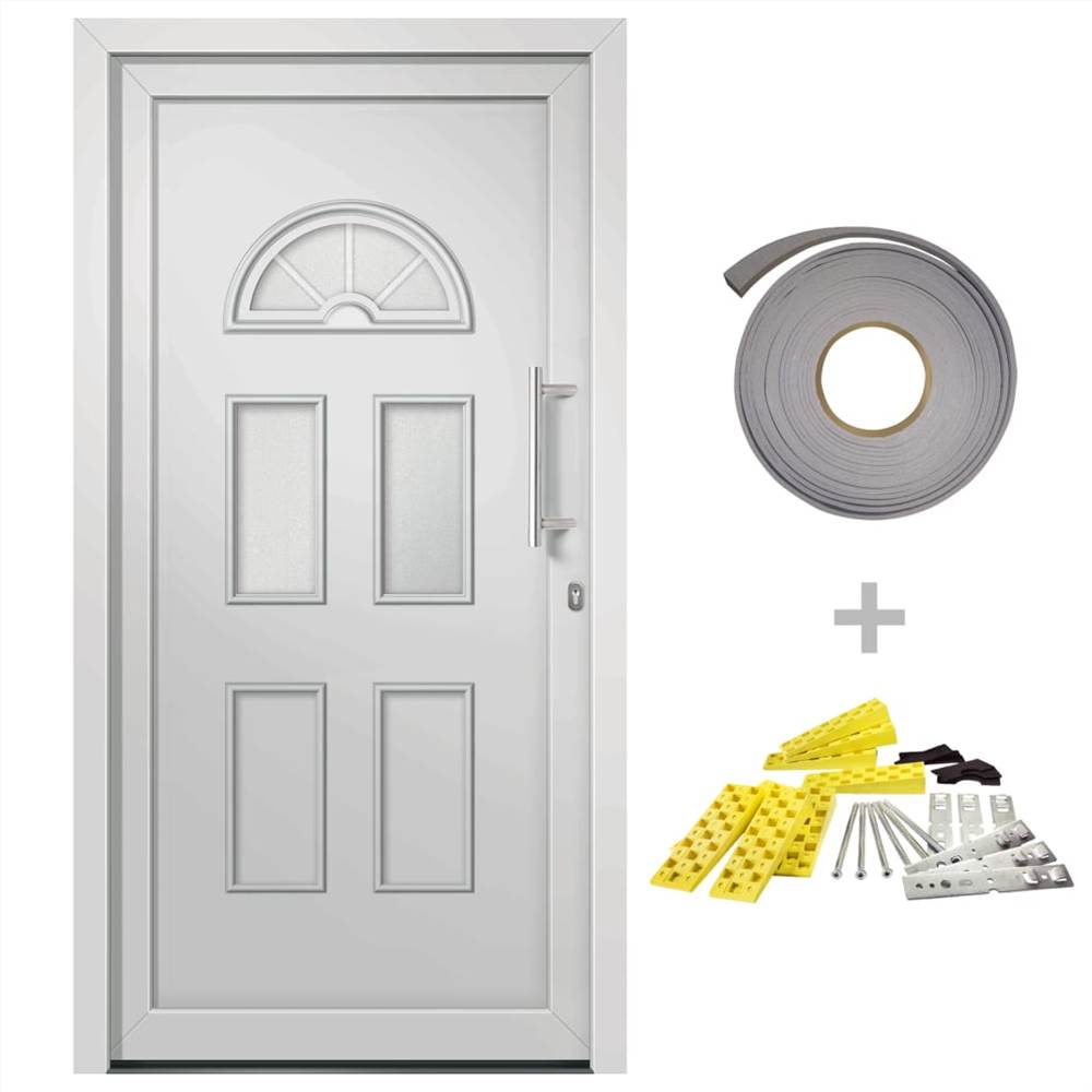 Front Door White 88x208 cm