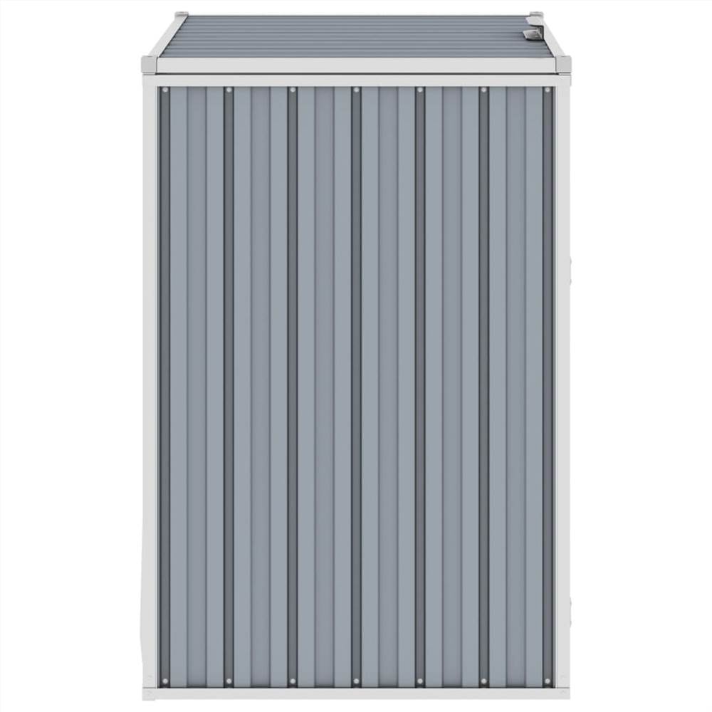 Garbage Bin Shed Grey 72x81x121 cm Steel