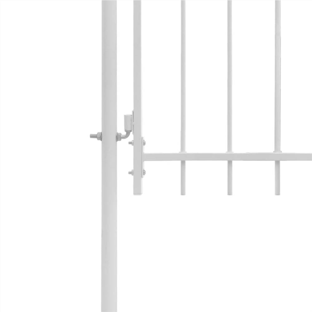 Garden Gate Steel 1x2 m White