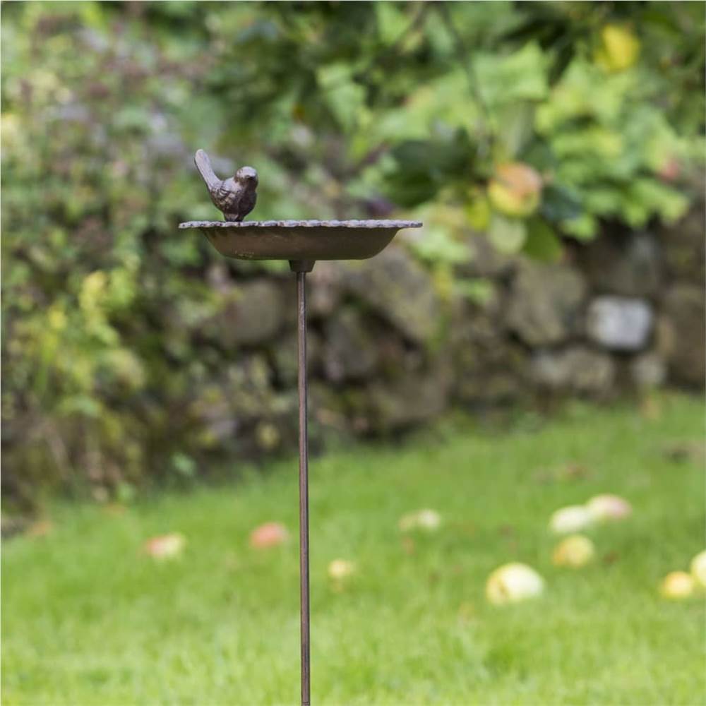 HI Cast Iron Bird Bath/Drink Tray Brown