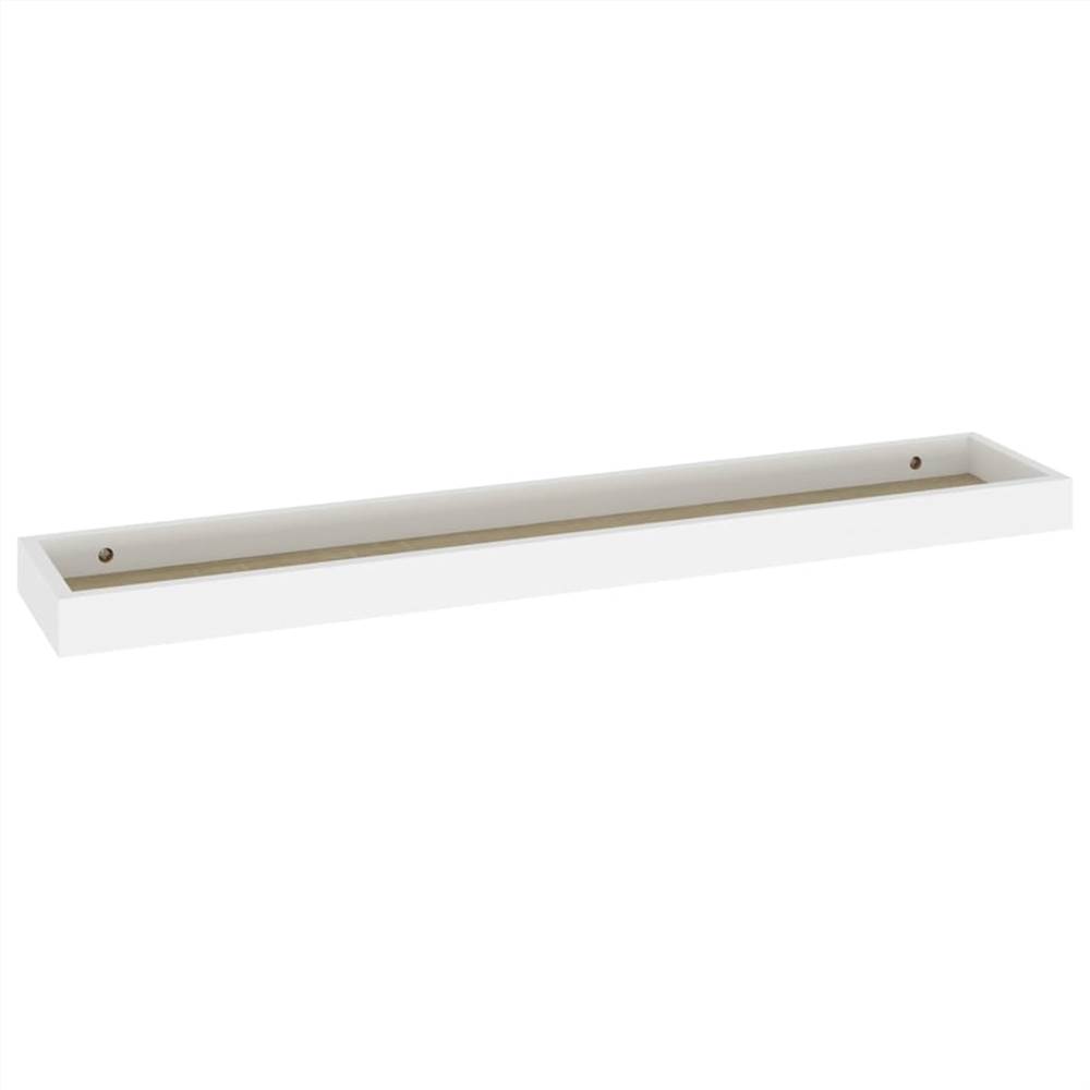 Loggia Wall Shelves 2 pcs Oak and White 80x15x4 cm MDF