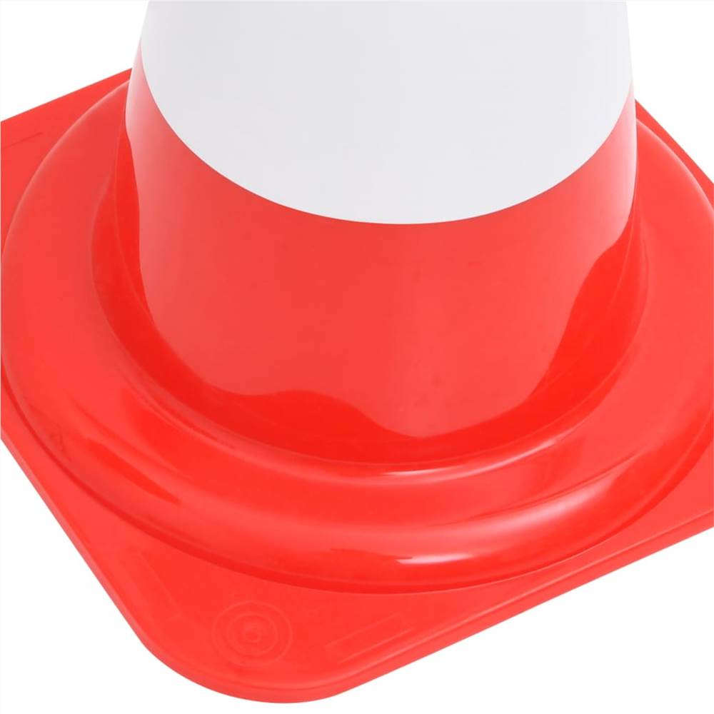 Reflective Traffic Cones 4 pcs Red and White 50 cm