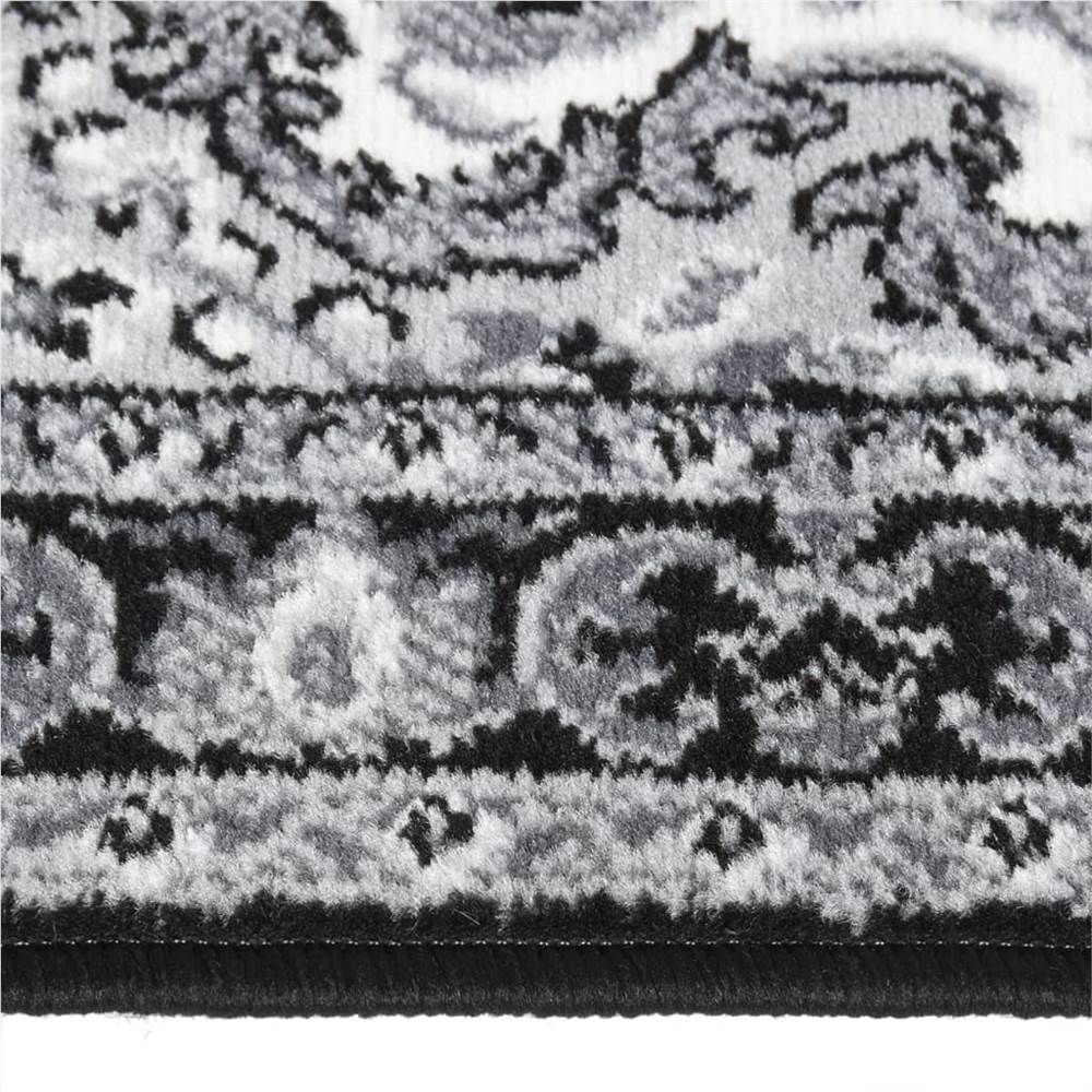 Runner Rug BCF Black 80x250 cm