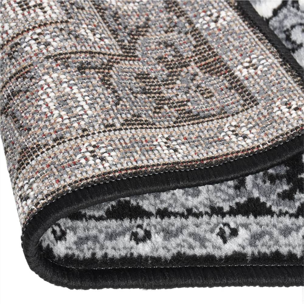 Runner Rug BCF Black 80x250 cm