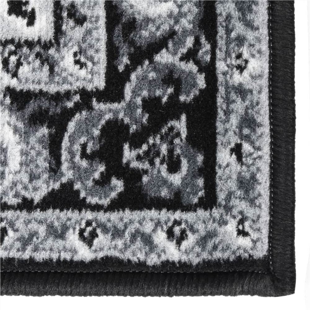 Runner Rug BCF Black 80x400 cm