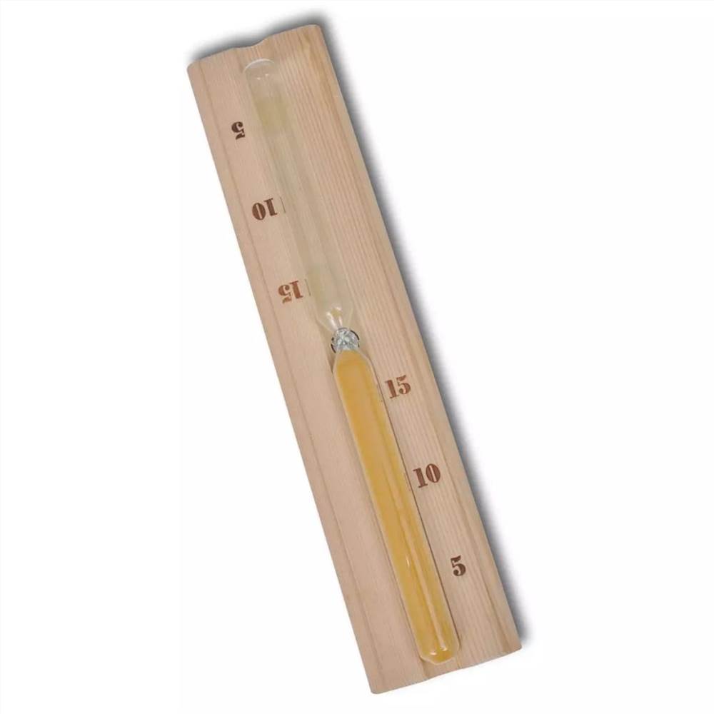 Sauna Accessories 5 Pieces Bucket Spoon Hourglass Hygrometer